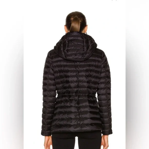 **NWT** Moncler's Raie Short Down Parka Jacket Black XL (size 5) - Picture 5 of 12